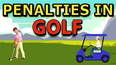 What are the 4 penalties in golf?